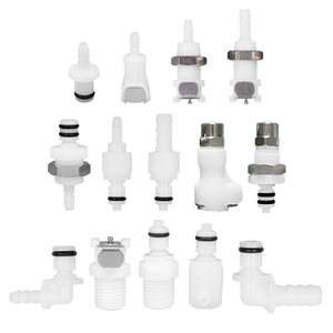 Zdvseal Bảng điều khiển gắn Inline hose barb valved thẳng thông qua nhanh chóng kết nối phát hành khớp nối cơ quan nam chèn - Product Image 1