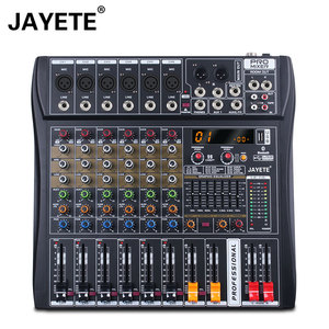 Pro Audio Professional consola sonido 6チャンネルオーディオステレオミキサー、デジタルサウンドカード付き7セグメントイコライゼーション99DSPDJミキサー - Product Image 1
