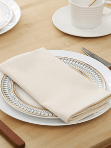 Polyester-cotton <strong>Napkins</strong> in Multiple Specifications, Versatile and Beige in Color, Suitable for Daily Home Use <strong>Napkins</strong>.