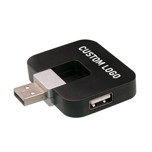 Integrador USB portátil giratorio USB 2,0 estaciones de acoplamiento adaptador divisor de interfaz múltiple 4 puertos hub USB - Product Image 1