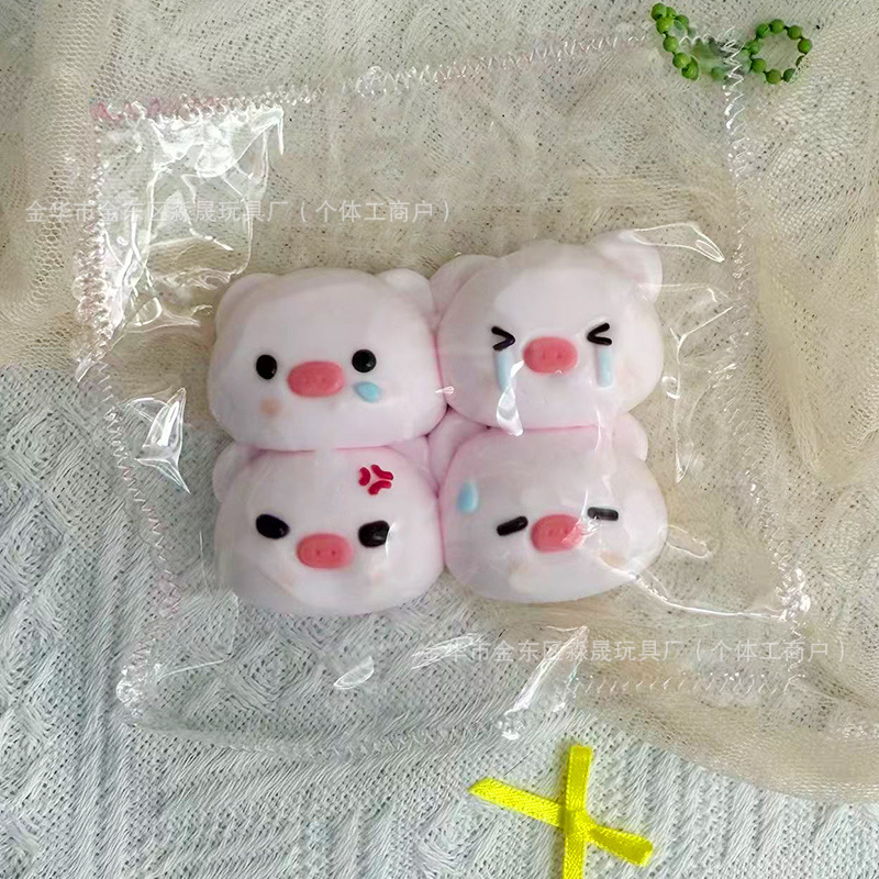 Pack de quatre peignes cochon émoticône