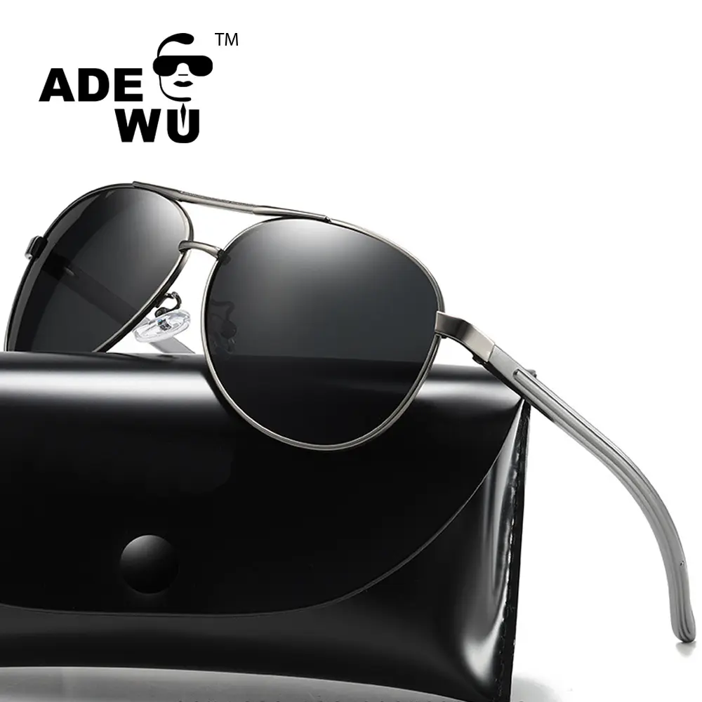 ADE WU Italia design occhiali da sole polarizzati per gli uomini logo personalizzato WD201980 di alluminio e magnesio occhiali all'ingrosso