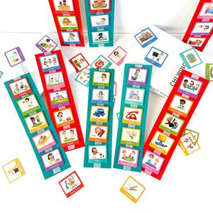 儿童忙书非语言交际视觉辅助日程表规划教育纸袋时间图 - Product Image 6