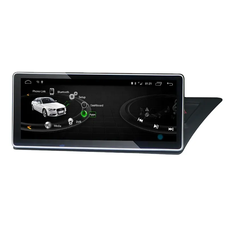 RoadNavi 10.25 ''Android 12 Car GPS Navegação rádio Multimedia Player para Audi A4 A4L A5 S5 B8 RHD 2009-2016