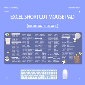 Neuestes Design Excel Short cut Mouse Pad Großes warmes Leder Schreibtisch Mauspad für Büro-und Haushalts gebrauch auf Lager - Product Image 2