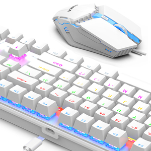 SAMA <strong>Multimedia</strong> Ergonomic Mechanical RGB <strong>Computer</strong> Gaming <strong>Keyboard</strong> and Mouse Combos Set - Product Image 1