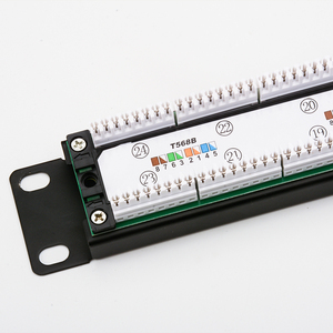 Panel de conexión LED 1U de 19 pulgadas con función de seguimiento LED panel de conexión RJ45