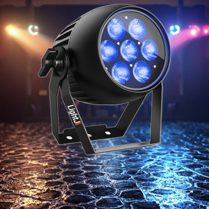 ACEPAR 7 IP65 7*18W RGBWA+UV 6IN1 <strong>LED</strong> PAR Light with OLED <strong>Display</strong> Aluminum Body Beam Effect White <strong>LED</strong> <strong>DMX</strong> <strong>Control</strong> Mode - Product Image 5