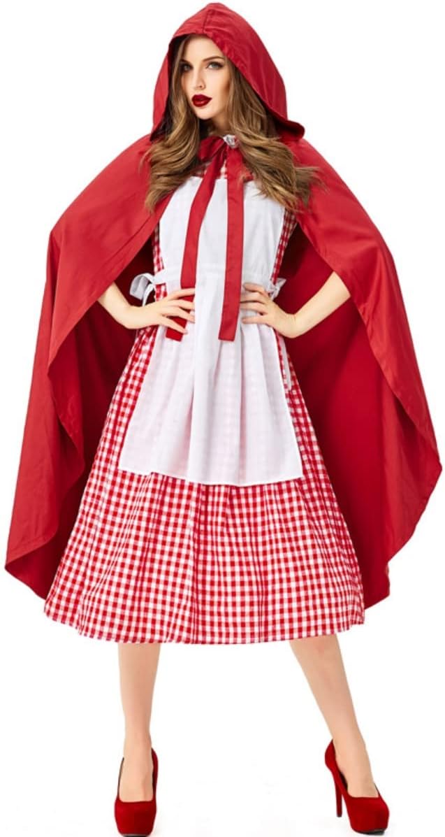 Robe à carreaux avec cape