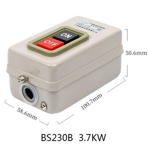 Interruttore di accensione a pulsante interruttore di accensione a tre fasi interruttore di controllo di alimentazione AC380V 15A 3P 2.2KW BS211B BS216B BS230B - Product Image 2
