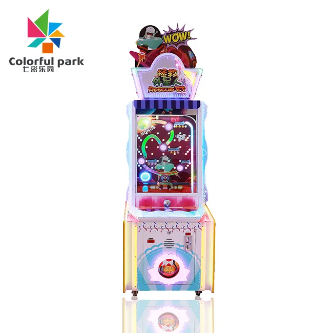 Machine de jeu dunk colorée et amusante jeu de balle jeu de rachat électronique à pièces d'arcade double jeu de bowling simple