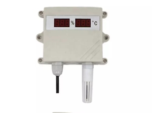Sensor Modbus de temperatura y humedad para invernadero, con pantalla