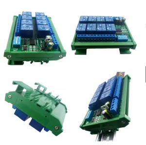 DC 12V 8 kanal RS485 röle modülü Modbus RTU UART uzaktan kumanda anahtarı DIN35 C45 ray kutusu PLC PTZ kamera güvenlik monitör için - Product Image 5