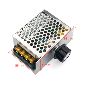 Professional Voltage Regulators 4000W 220V High Power <strong>SCR</strong> Speed <strong>Controller</strong> Electronic Voltage Regulator Governor Thermostat BS - Product Image 1