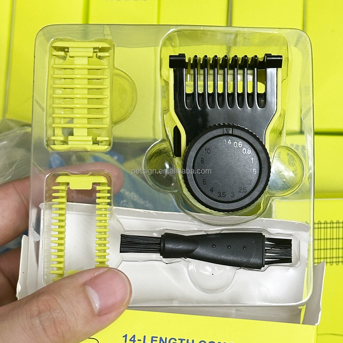 Juego de accesorios amarillo