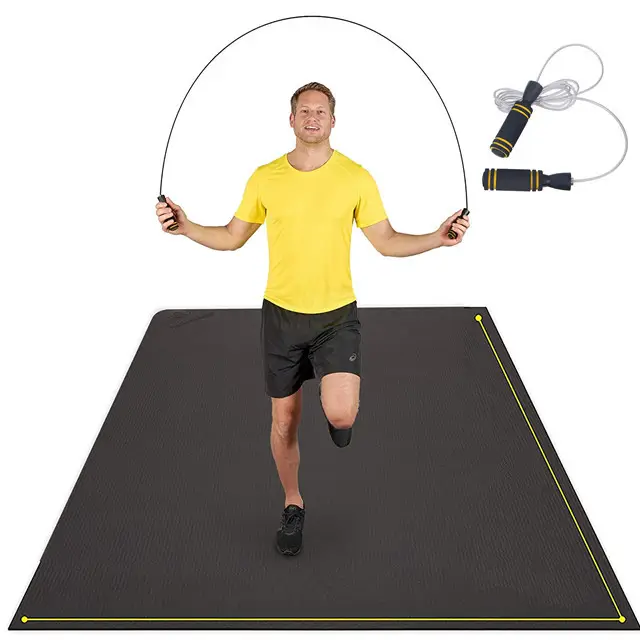 Fußpflege Große Trainings matte Ultra-haltbare rutsch feste Gummi-Trainings matte für Heim gymnastik böden