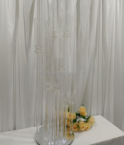 黑色金属烛台婚礼摆件10臂烛台，用于派对和婚姻装饰 - Product Image 3