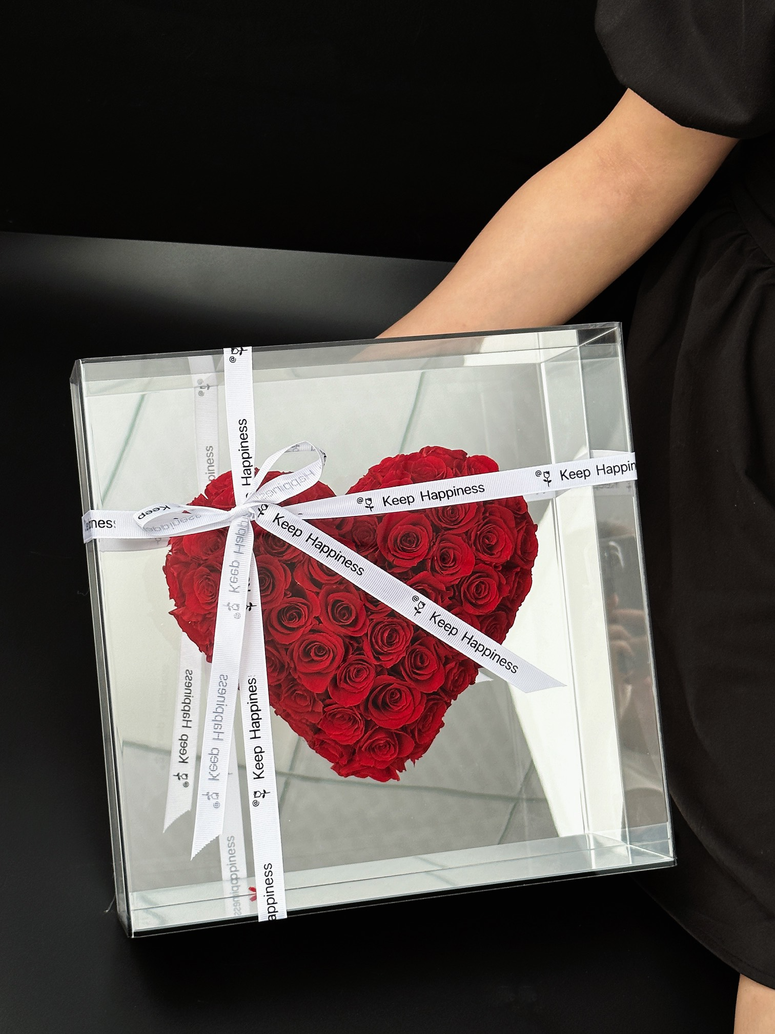 30*30*10 cm 60 rosa rossa