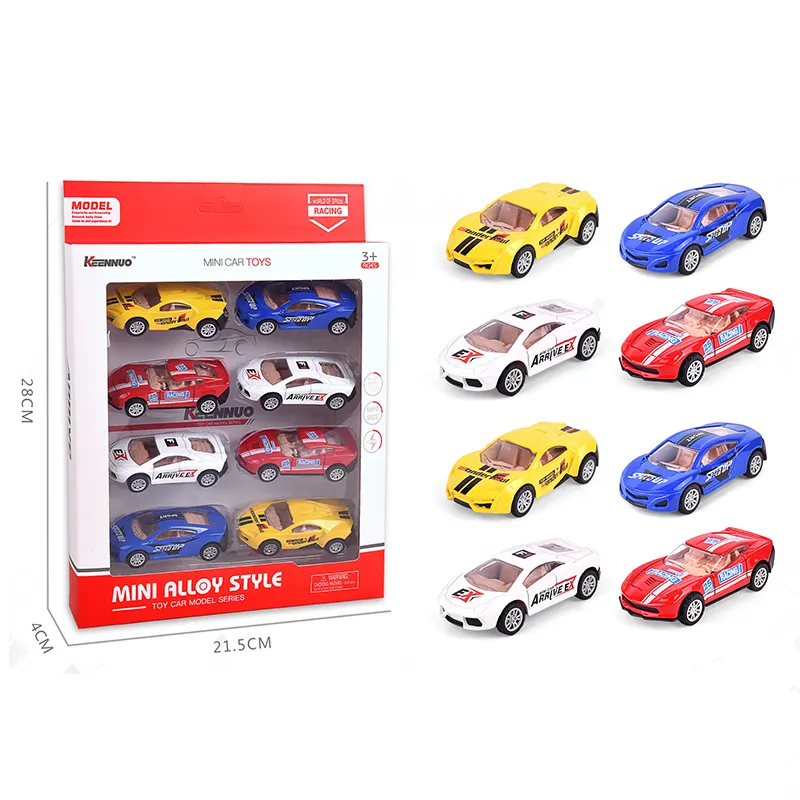 Regalo dei bambini veicoli di piccole dimensioni tirare indietro auto pressofuso in lega di giocattoli modello di auto kit