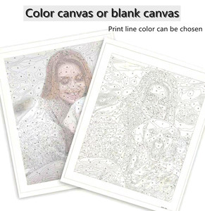 G-36 pbn tường nghệ thuật bức tranh trang trí nội thất cho tường trang trí tự làm tôn giáo tự nhiên sơn dầu bức tranh bằng số - Product Image 6