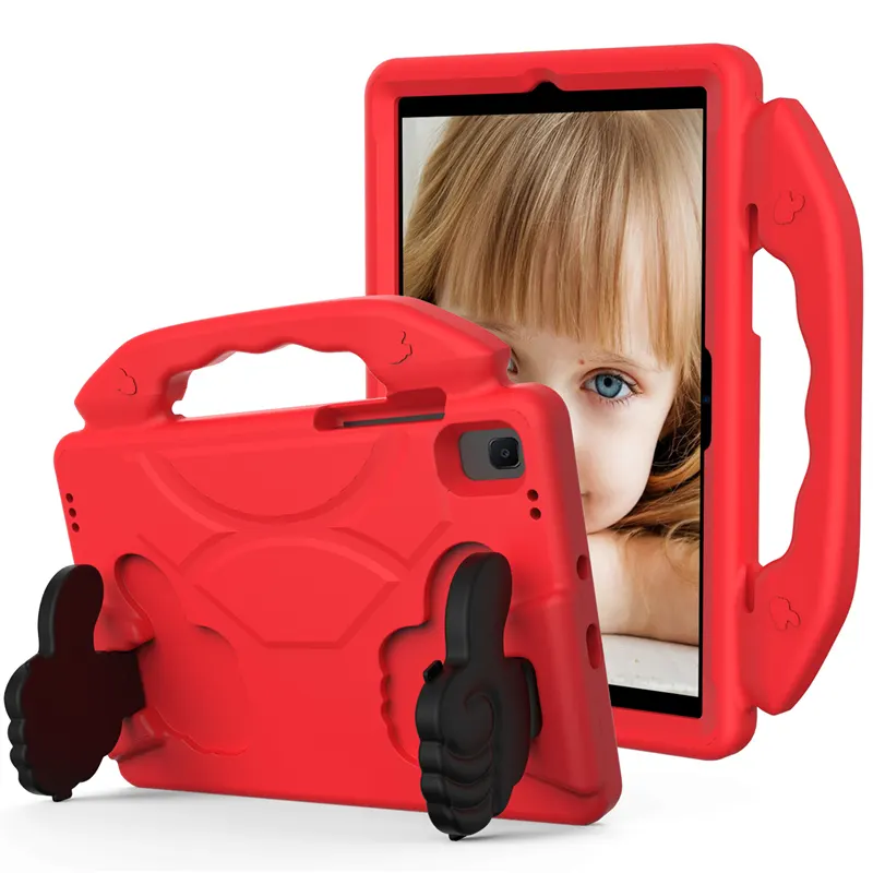 Kids Tablet Case EVA Foam Shockproof Cover for iPad mini 6 Soft Handle Stand Online Class Kit Protective Cases