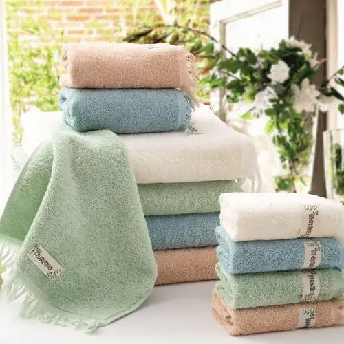100% Cotton Luxury Hand face Bath hotel bathroom towels bath hand towel with embroidered logo