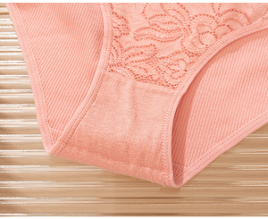 3XL Female Floral Panties Lace Lingerie Plus Size Lace Pajamas Underwear Cotton Briefs for Women - Product Image 5