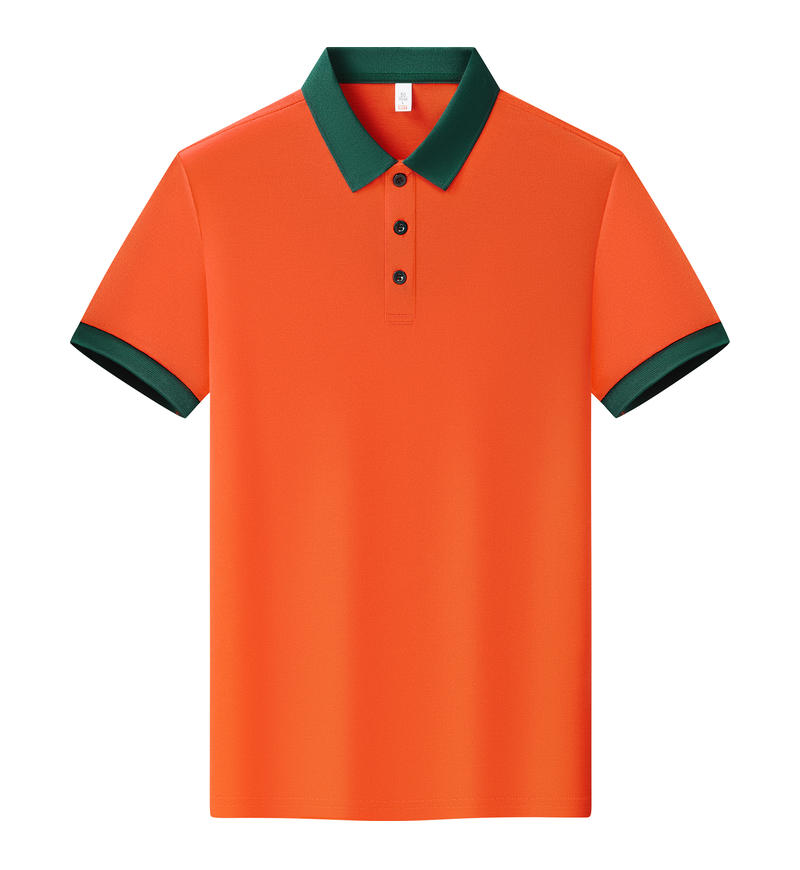 Orange Red with Dark Green