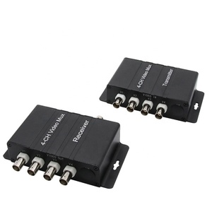 4チャネルアナログマルチプレクサ1200ライン1駆動DC12V 4ビデオ1監視信号コア同軸ケーブルカメラシステム - Product Image 2