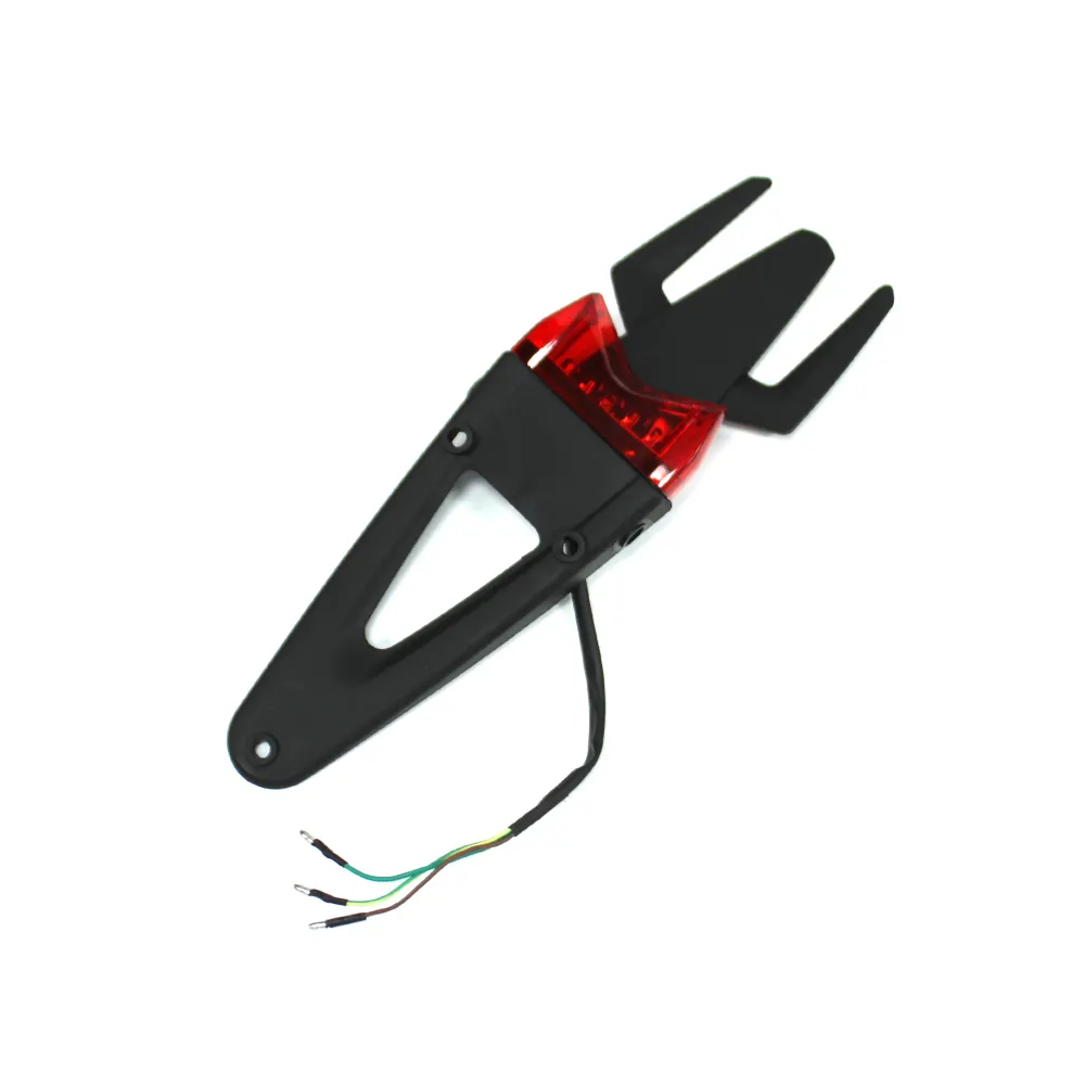 Moto de Cross universal 12V LED matrícula luz de freno guardabarros luz trasera de plástico accesorios de motocicleta