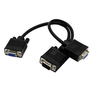 Cable divisor VGA 1 a 2, convertidor de extensión de adaptador de Monitor LCD