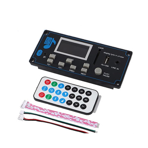 MP3-плеер декодер плата 5V-18V Беспроводной 5,0 автомобильный FM-радио модуль поддержка TF USB AUX 3,5 WMA-плеер декодер - Product Image 4