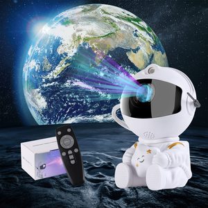 Çok fonksiyonlu Aurora Galaxy projektör bebek yıldız gece lambası uzaktan kumanda yıldızlı gökyüzü astronot projektör ışık çocuk odası dekor - Product Image 6