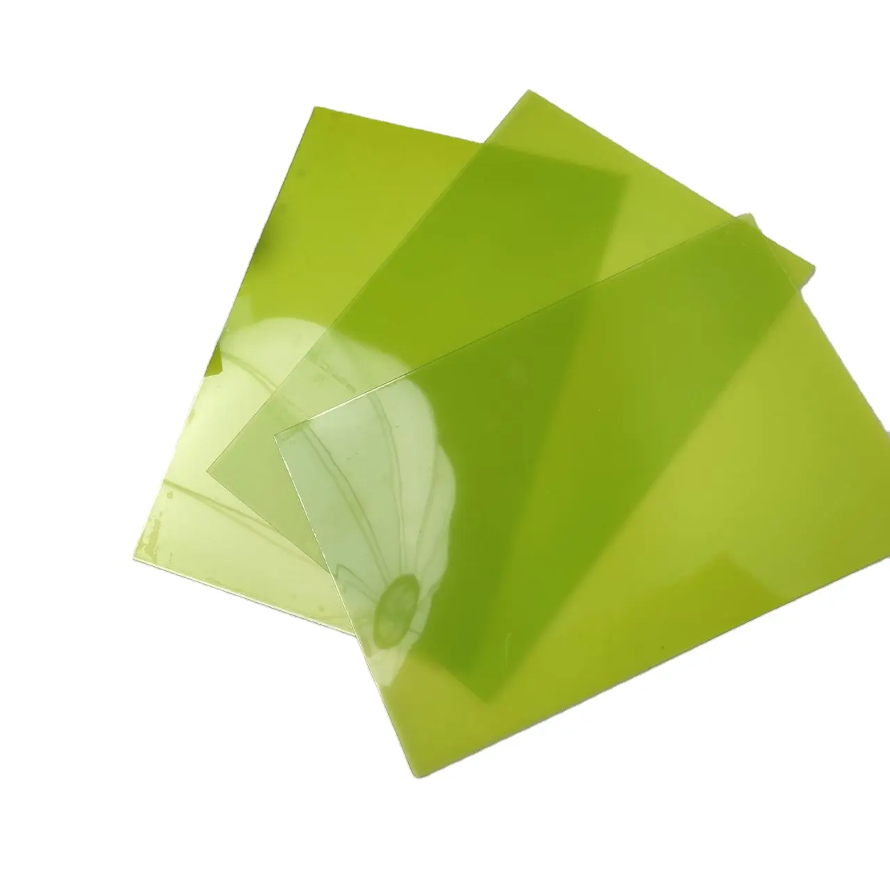 Folha plástica para fazer selos de borracha, placa de resina de polímero fotográfico verde lavagem com água