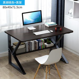Diseño moderno Oficina en casa Mesa de ordenador de madera PC Escritorios para portátiles con marco de metal - Product Image 2