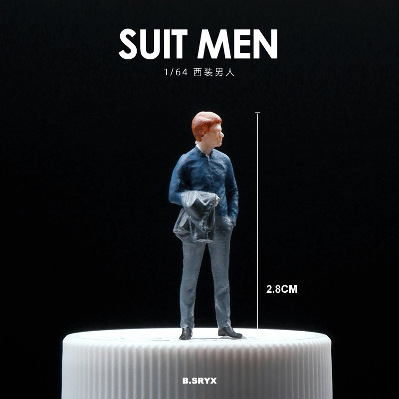 Suit-wearing man - standing posture