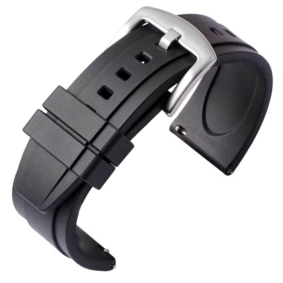 หัวเข็มขัดสีดำ + สีเงิน