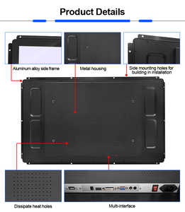 DVI VGA RS232 pantalla táctil USB monitor LCD 55 pulgadas para CNC Control Industrial/pantalla/panel - Product Image 3