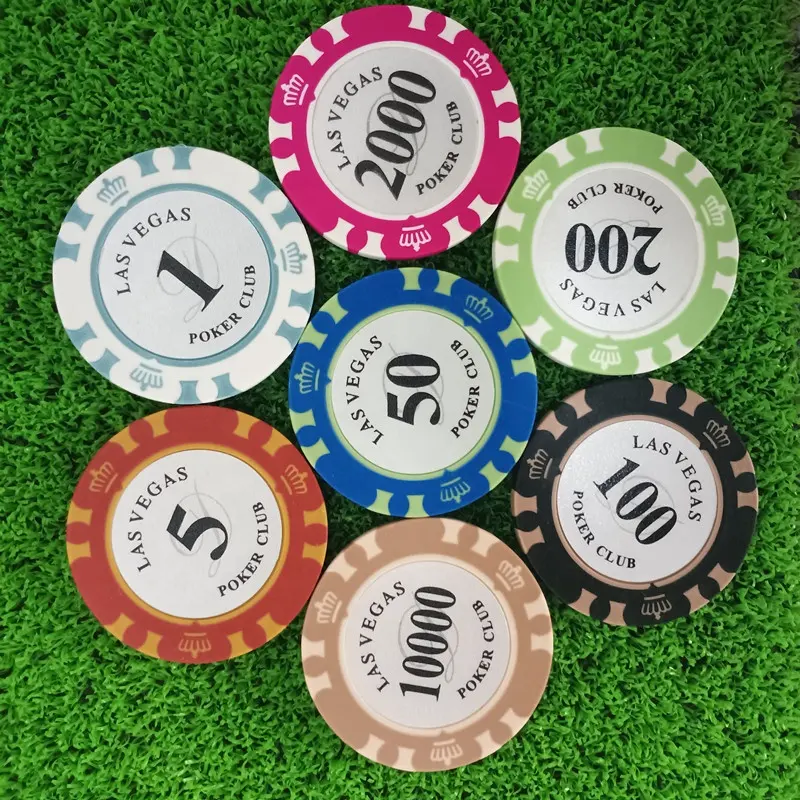 Fichas de pôquer estilo de venda quente com marcador de bola de metal em branco, token de pôquer personalizado com serviço personalizado