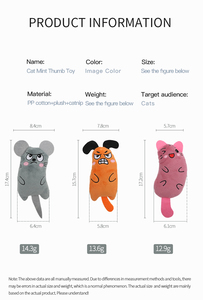 Catnip ile fabrika toptan özel Logo interaktif kedi çiğnemek peluş fare oyuncak - Product Image 2