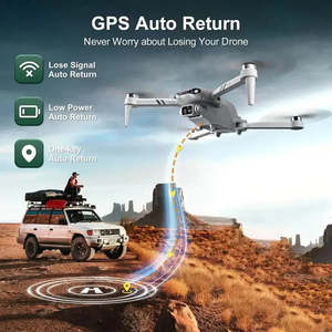 4K HDデュアルカメラ付きプロフェッショナルF10ドローン5G WiFi FPVリモコンクアドコプターヘリコプターギフト玩具 - Product Image 4