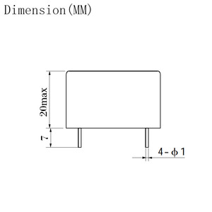 FRQL202T DC Relé de retardo de tiempo de estado sólido 4 Pin 2A 50V Relé de tiempo de entrada de CA sellado herméticamente - Product Image 3