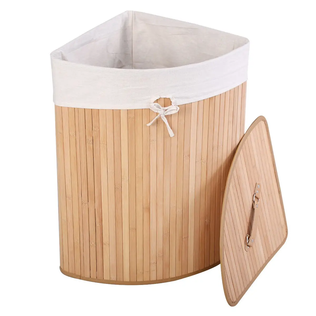100% hecho a mano natural respetuoso del medio ambiente de los productos plegable de tejer de bambú cesta de lavandería ejemplos de artesanía por LONGTU