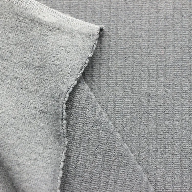 Rove-tela Polar gruesa para ropa, tejido de punto de poliéster con aguja gruesa Vertical, 2x1