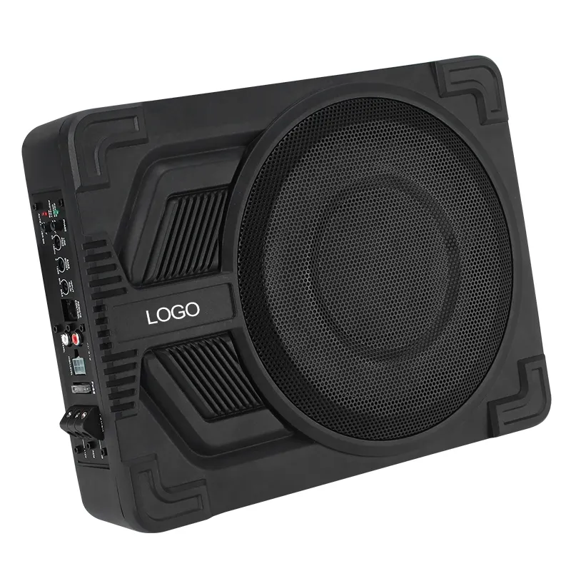 10 "voiture active sous le siège sous woofer basse haut-parleur amplificateur alimenté 400W Subwoofer