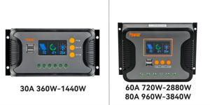 PowMr PWM Solar regler 30A 60A 80A 100V Solar laderegler 12/24/48V Auto Solar Laderegler - Product Image 2