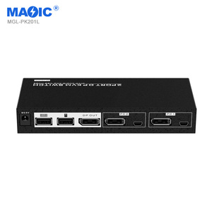 4k 60hz 2 in <strong>1</strong> Out DP <strong>KVM</strong> Switcher 2 Port Displayport <strong>KVM</strong> <strong>Switch</strong> with 3.5mm Audio and Microphone - Product Image 4