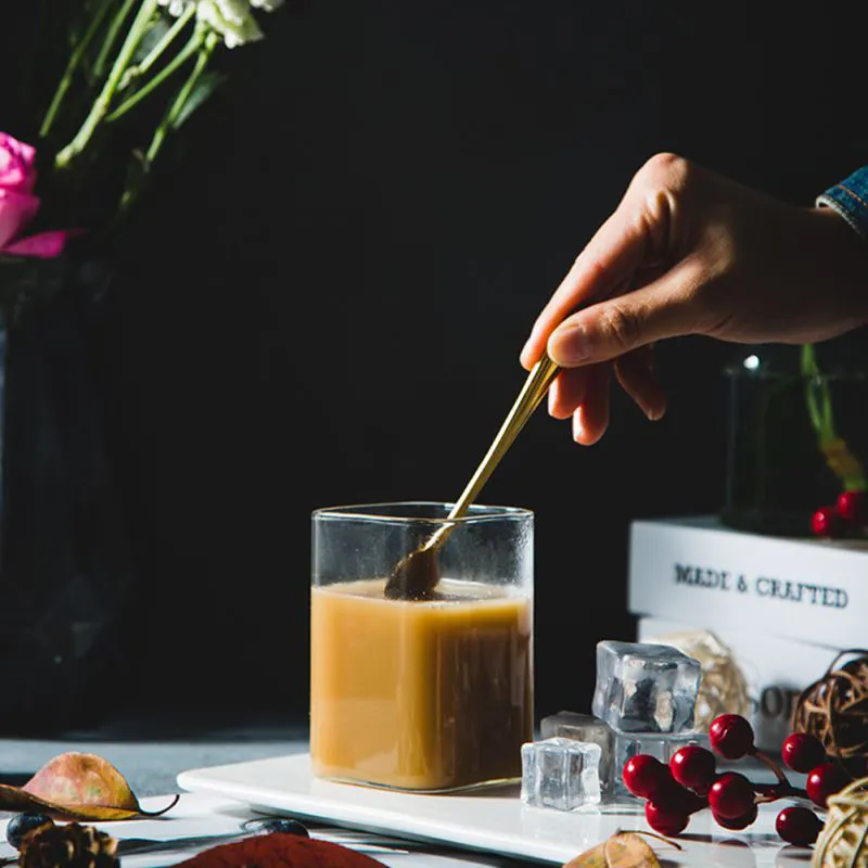 Hoge Kwaliteit Vierkante Glazen Eenvoudige En Elegante Grote Drinkbekers Tumbler Drinkglazen