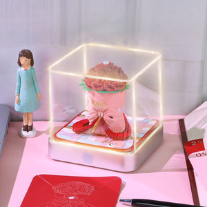 Idea de regalo del día de San Valentín Ramo de flores rosas único Bloc de notas 3D Día de San Valentín Calendario lágrima Escultura Bloque Notas Cubo - Product Image 4