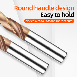 数控扭头用HRC55涂层整体直柄高速钻头钨钢 - Product Image 4